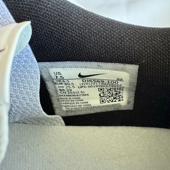 Nike Air Zoom Victory Tour 2 Mens Leather Golf Shoes Spikes Size 7.5 White NEW - Picture 11 of 11